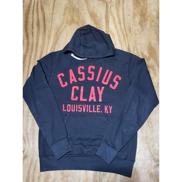 roots of fight cassius clay Gray Hoodie Adult S Cotton Pullover Drawstring @G1 - Picture 1 of 8